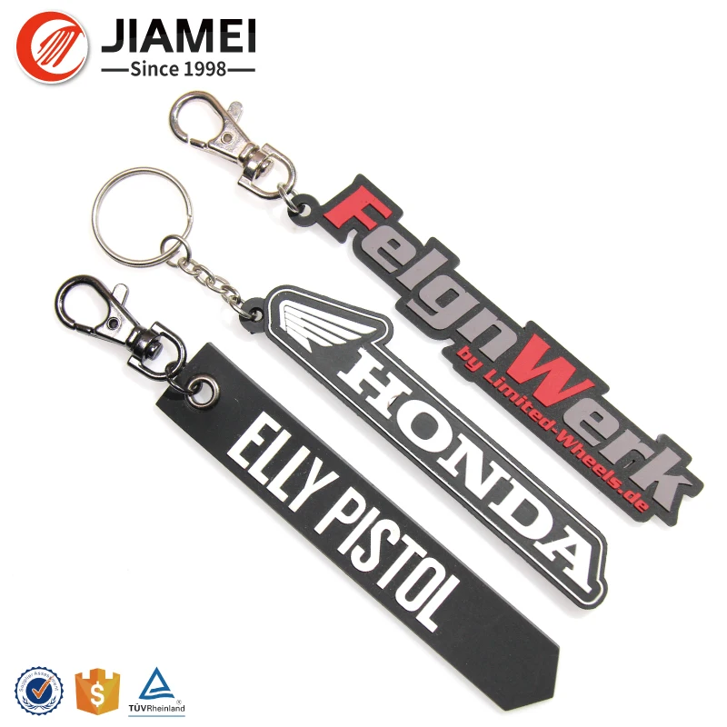 Custom Soft Pvc Rubber Torch Keyring Key Chain