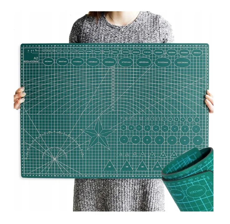 24x18 inch A2 PVC Cutting Mat Double Side Self healing PVC Cutting Mat Cutting Pad DIY Self-healing Patchwork Cutting Board
