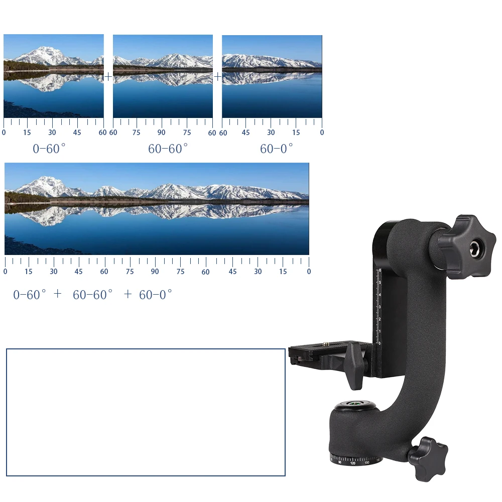 Kaliou High Quality 360 Degree Shot Gimbal Ball Head With Quick-release Plate For Long-focus Lens Digital Camera