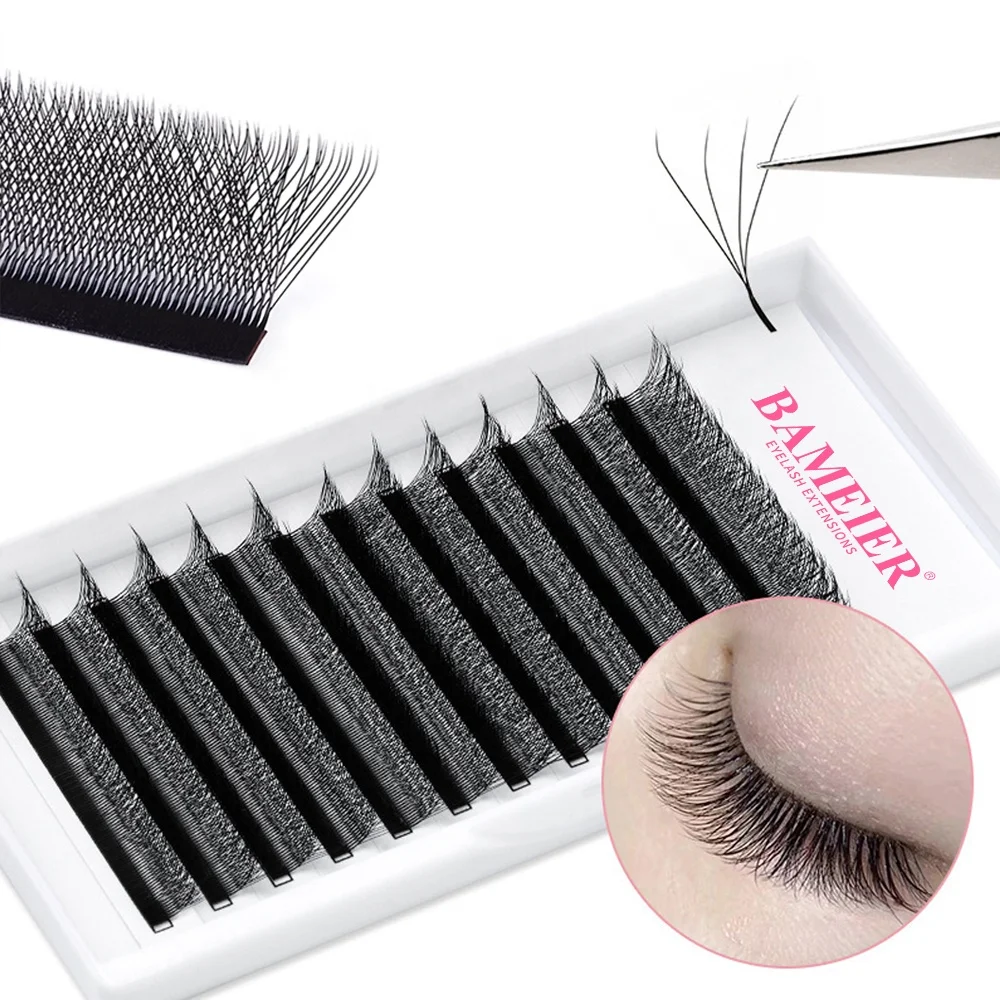 Factory Outlet Classic Eyelash Extensions Round Style Thickness Eyelash Extensions Mix Length With Custom Package Wholesale
