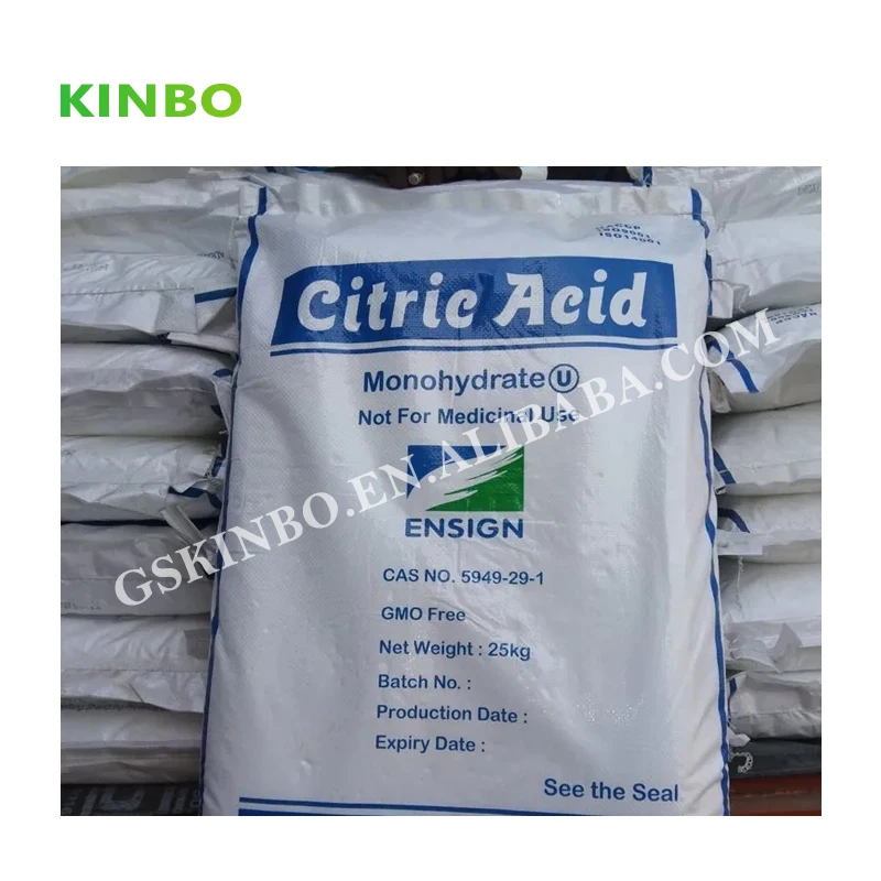 kinbo Citric Acid Monohydrate Best Price Cas 77-92-9 Citric Acid Monohydrate In Stock Citric Acid Food Additives