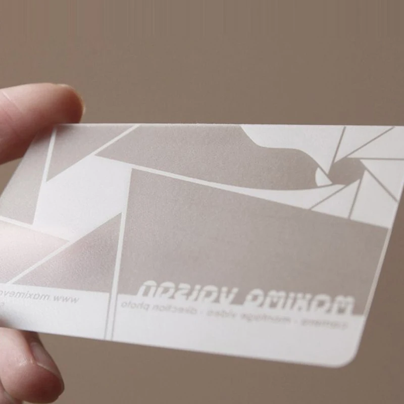 Custom PVC Clear Business Cards Promotional Transparent Plastic Business Service Card