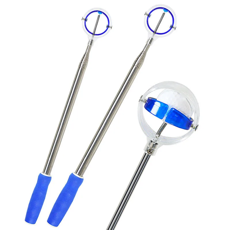 Golf Ball Picker New Antenna Rod Spring Head Dual Color Telescopic Portable Ball Picker Course Supplies