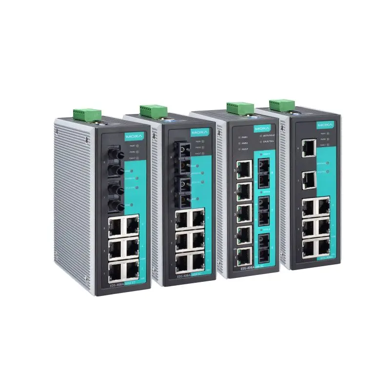 MOXA EDS-408A - SS-SC-T Layer 2 Managed Industrial Ethernet Switch