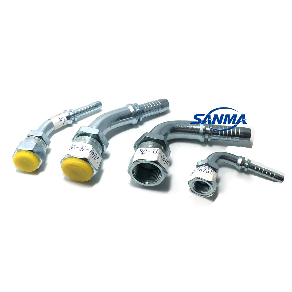 Hydraulic Ferrule Hose Connector 4SP 4SH R1 R2 Series 00400 00200 03310 Series Pipe Fittings for Hydraulic Hoses
