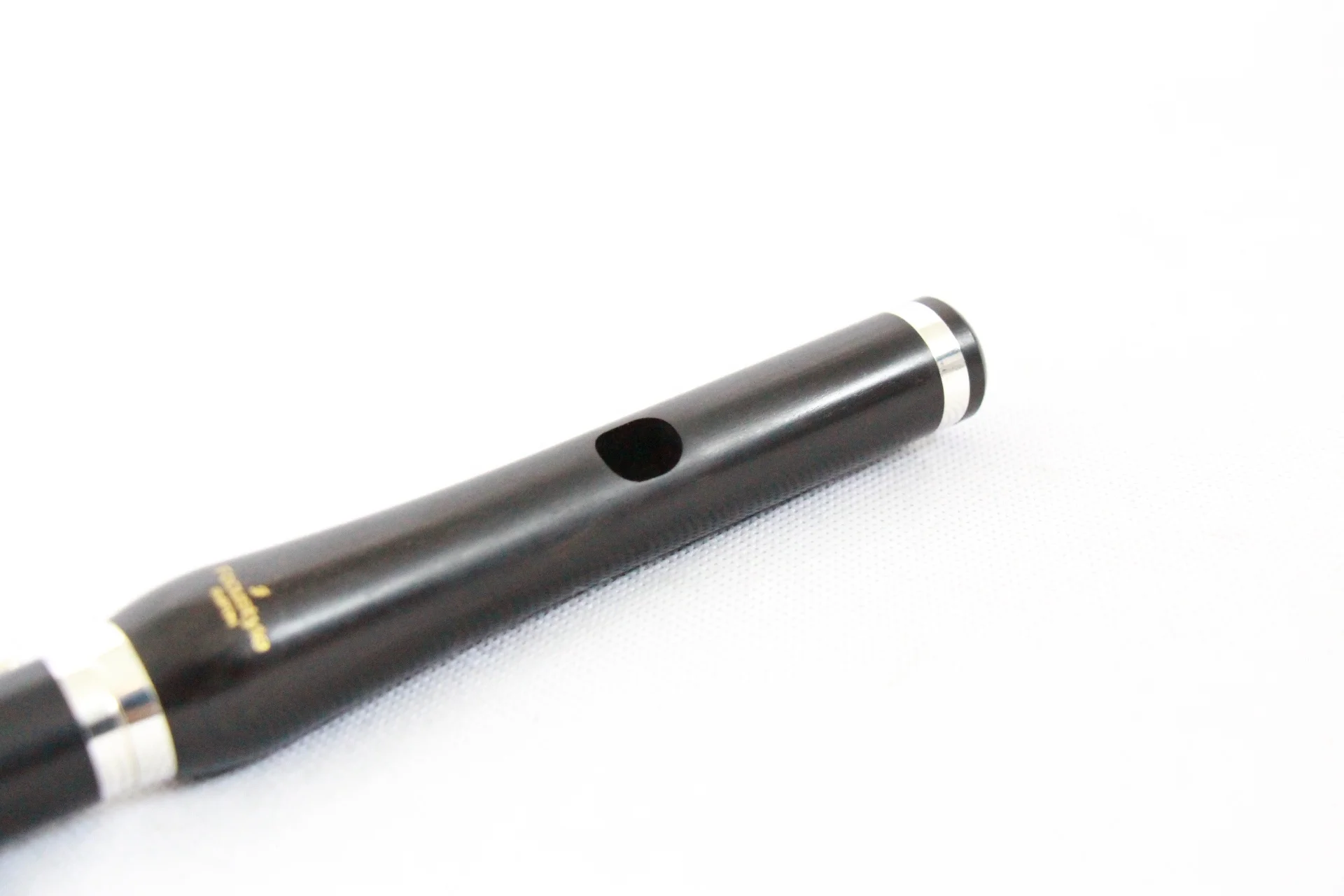 High grade factory price handmade woodwind instruments ebony body with silver plated piccolo