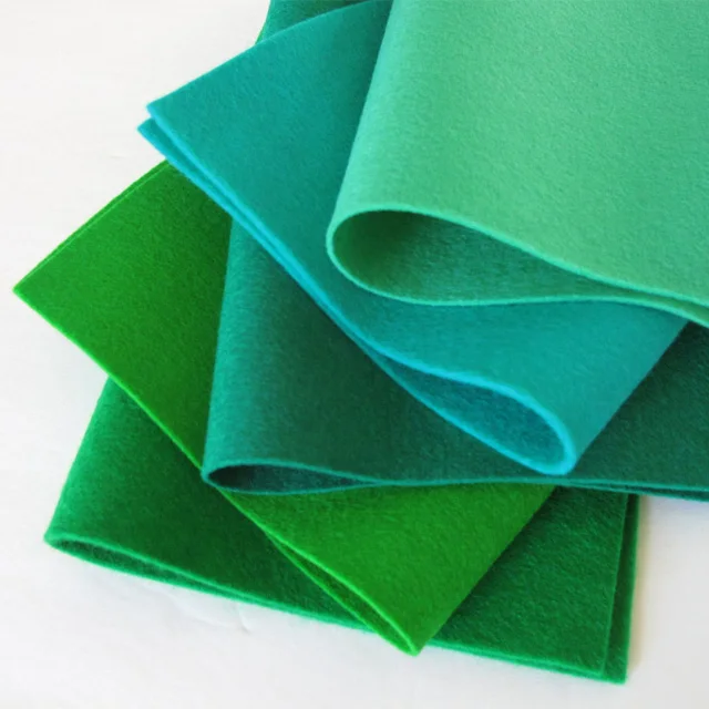 
Colored wool felt is used for decorative arts and crafts, hand-made bags and home furnishing 