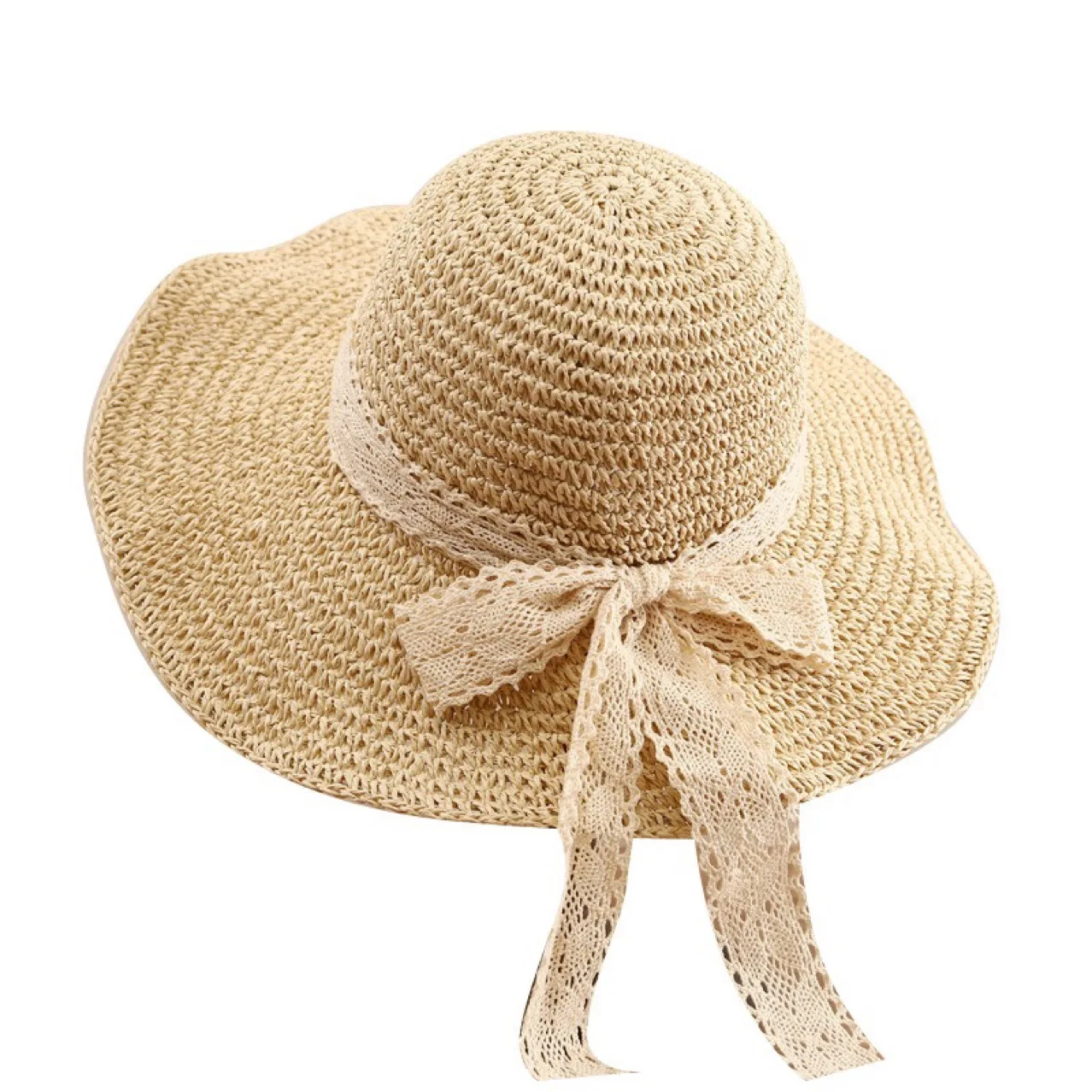 Fashion New Style Wide Brim Straw Hat Summer Factory Wholesale Sun Protection Outdoor Beach Travel Straw Hats
