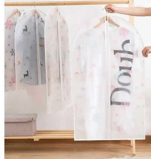 PEVA clothing dust cover clothes cover coat   suit hanging bag suit dust jacket