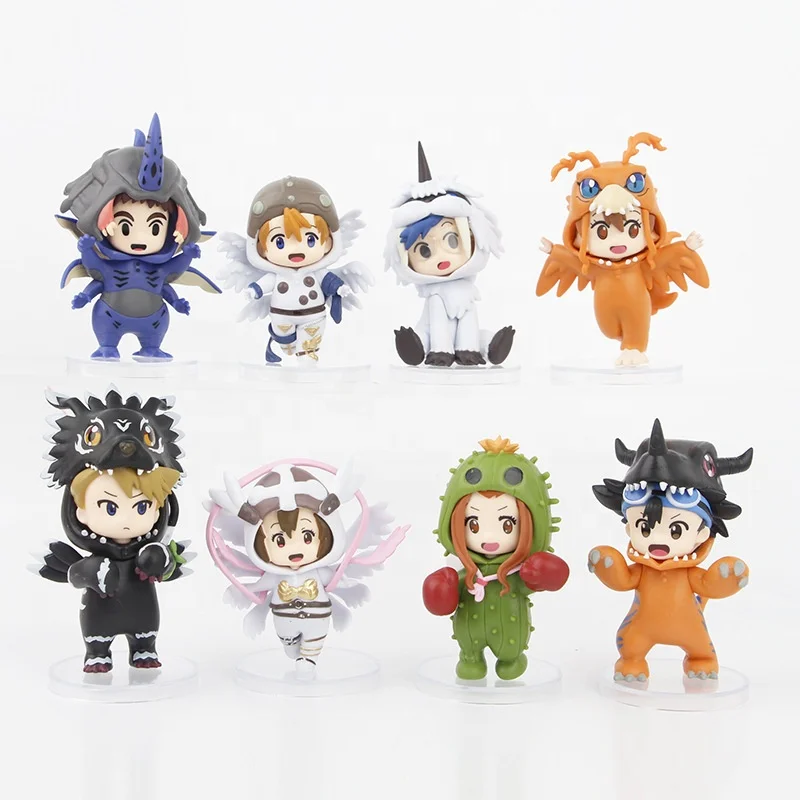 8pcs/set Anime Digital Monster Digimon PVC Model Toys Action Figure Collection Doll Gift NEW