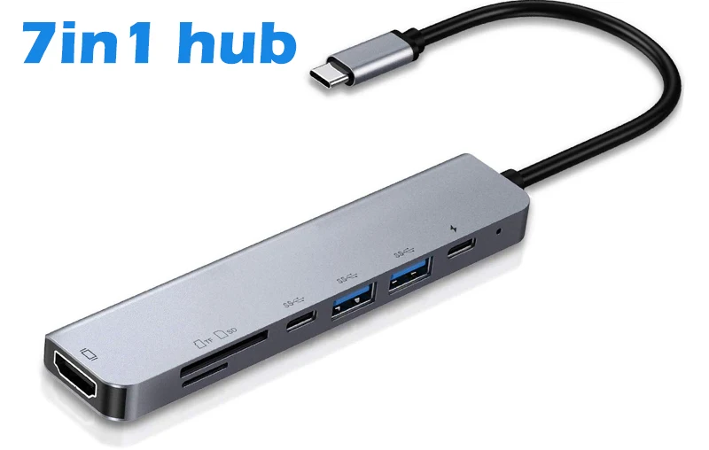 Amazon blast 4k 60 Гц мультипортовый адаптер 3 4 5 6 7 в 1 порт hdmi док-станция usb c type концентратор type-c для macbook