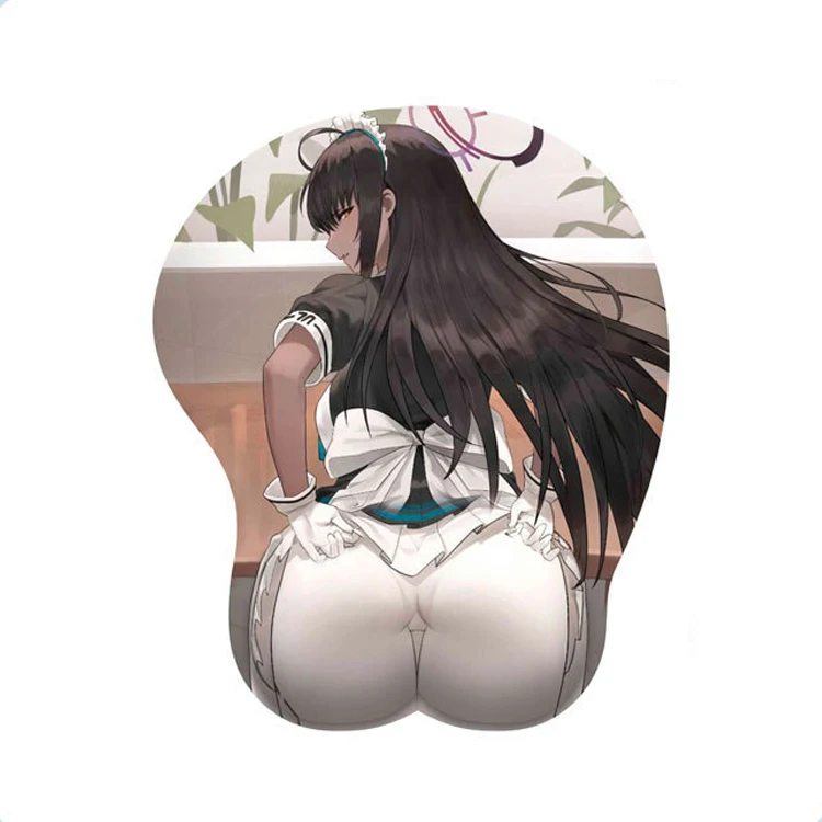 Customized Design 3D Mousepad Soft Touch Boobs Cushion Sexy Girl Buttock Breast Mouse Mat Non-slip Anime Mouse Pad Wholesale