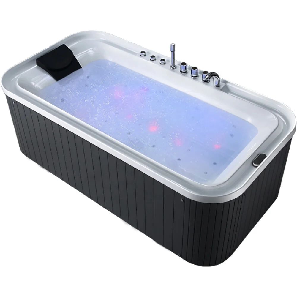 Домашняя деревянная акриловая прямоугольная многофункциональная гидромассажная Ванна для серфинга, гидромассажная Ванна