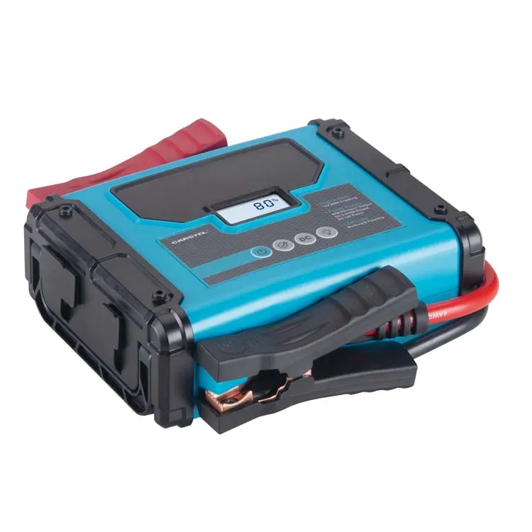 Carstel 4-Cell LiFePO4 Jump Starter Power Supply with LED Light 12V/10A DC Output