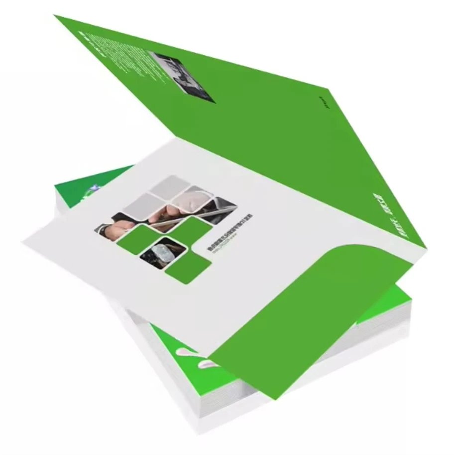 China factory Printing A4 A5 Paper Document Custom Logo Business File Folders Presentation Folder with Pockets