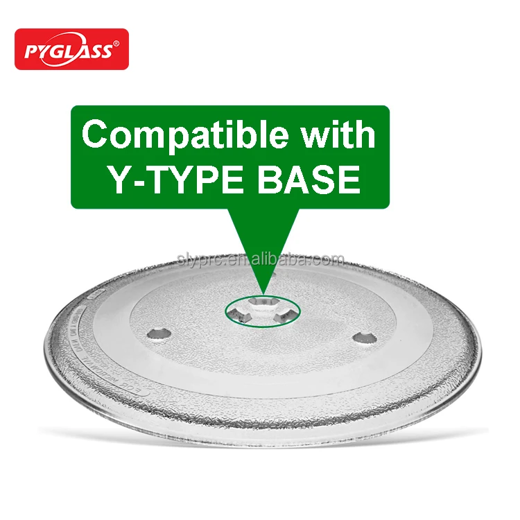 Glass Microwave plate Glass turntable plate for sharp microwave oven with 3 Fixtures, 315 mm