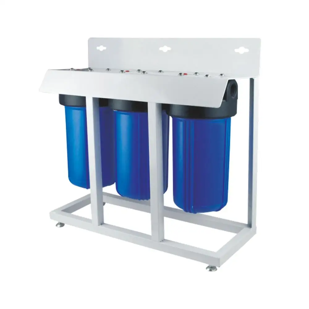 Whole House 2 Stage Water Filter System Big Blue Housing Water Purifier Without Electricity