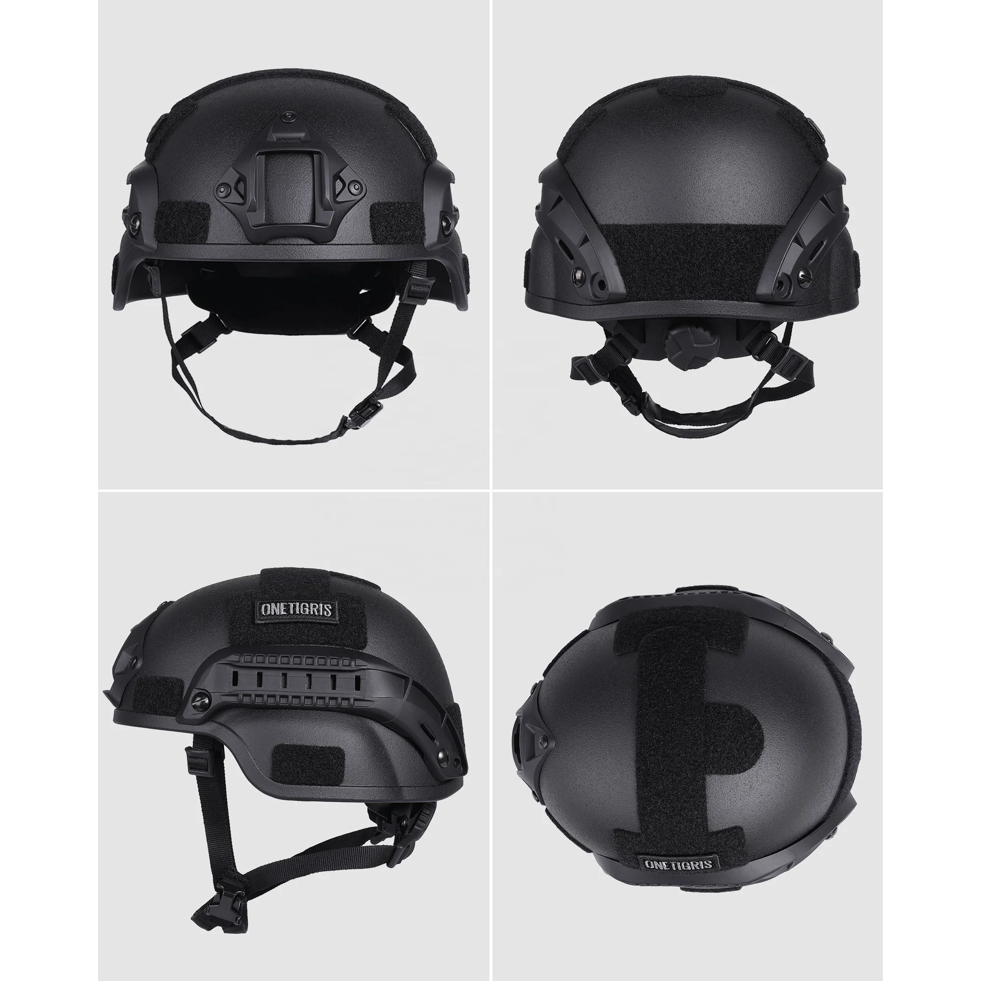 OneTigris FAST MICH Helmet Black Custom Protective Tactical Equipment Combat Training Protection Tactical Helmet