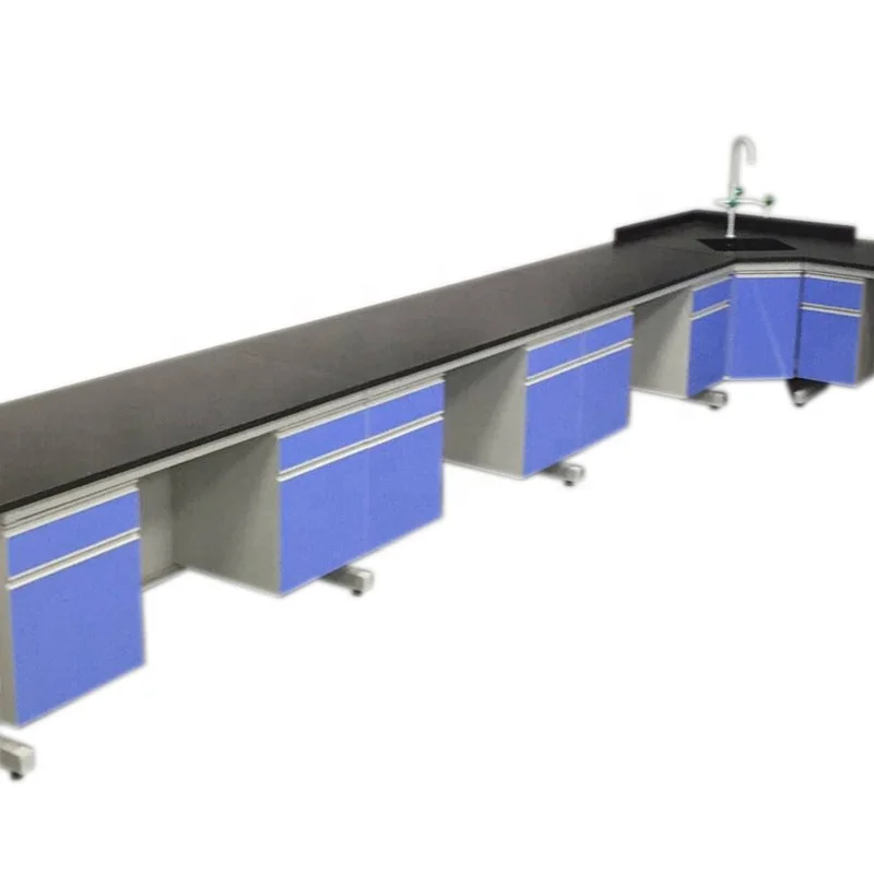 Lab Equipment Wall Working Bench Underbench Cabinet With Phenolic Resin Top