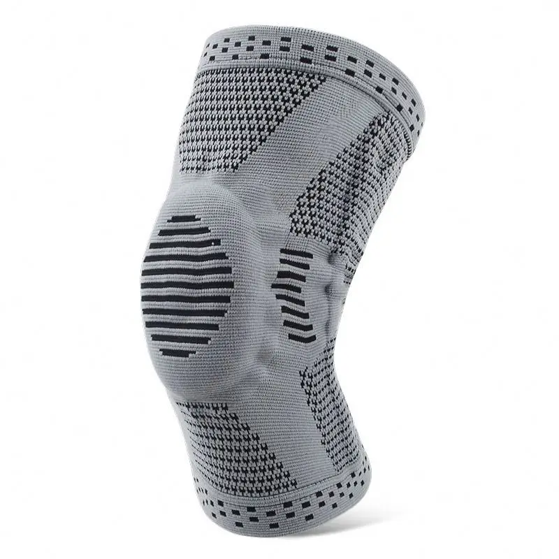 Sports Breathable Knee Sleeve Support Elastic Compression Knee Braces Knee Pad with Silicone Pad