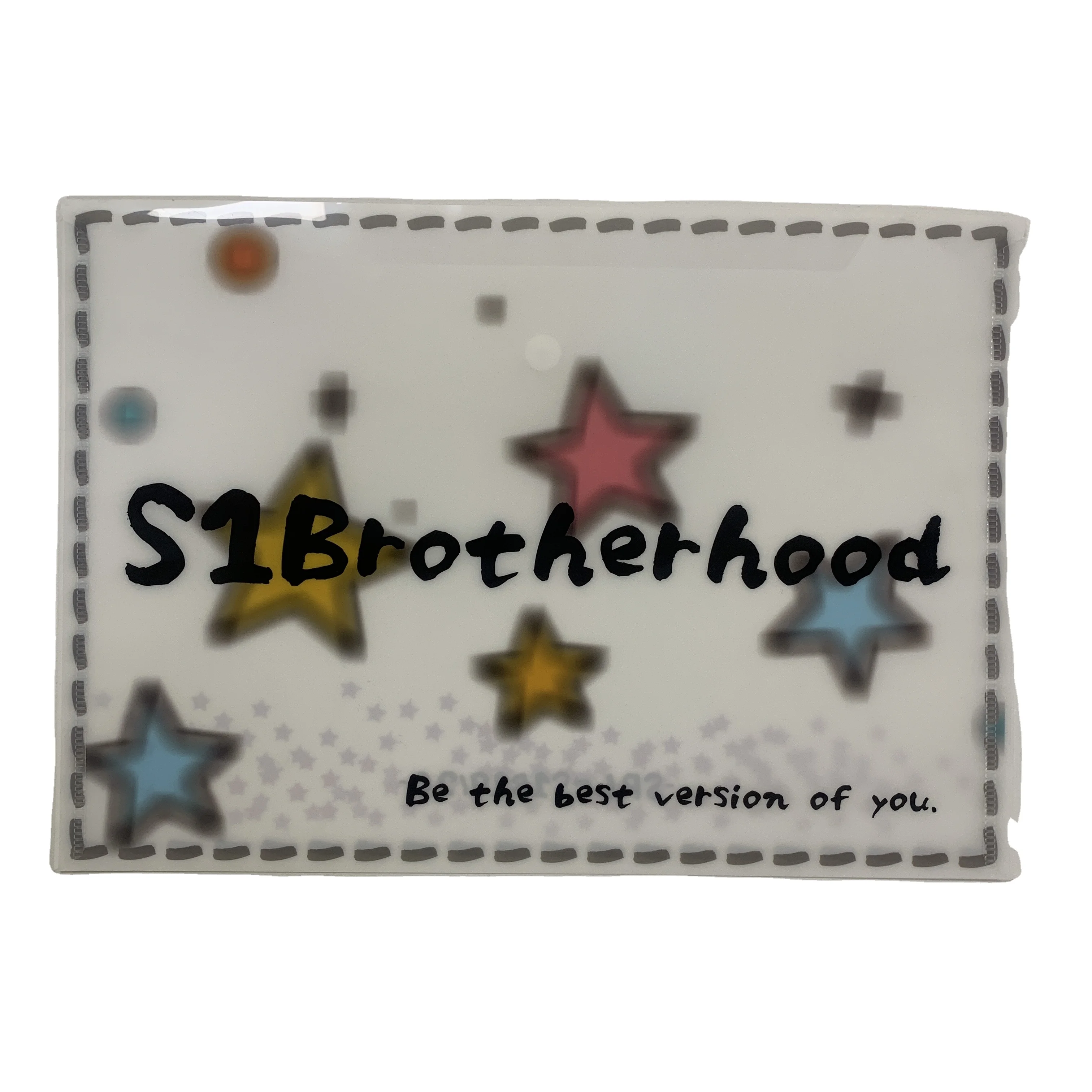 high quality A4 PP plastic file folder bag with snap button