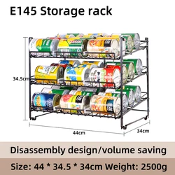 Stackable Soda Can Beverage Can Rack Organizer Holder 36pcs for Pantry Kitchen