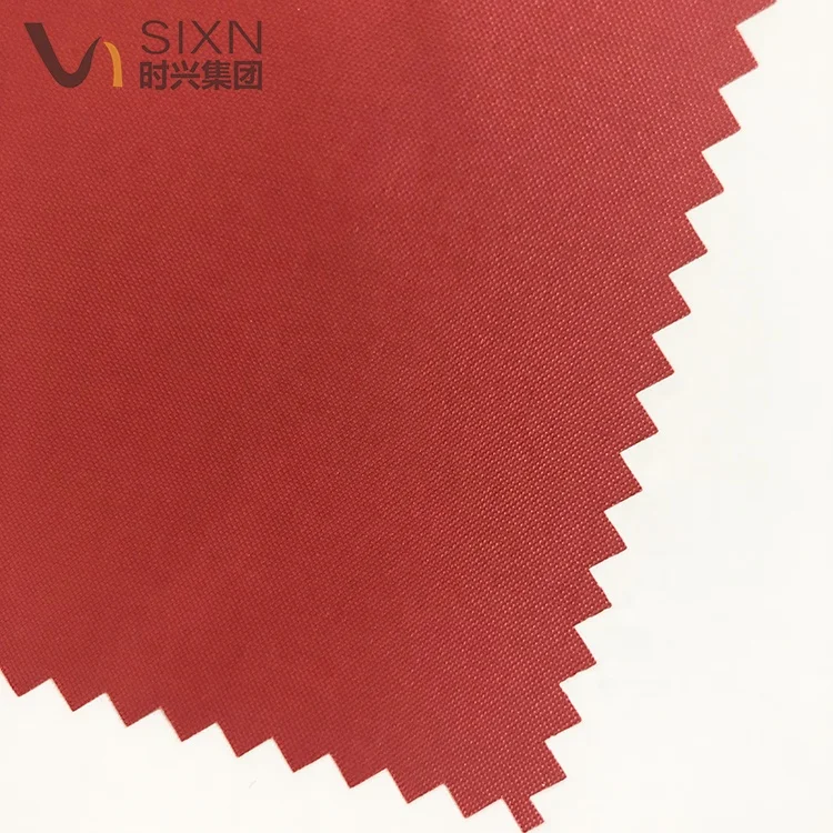 Factory Polyester 190T Taffeta Waterproof  Silver Coated Umbrella Nectarine fabric