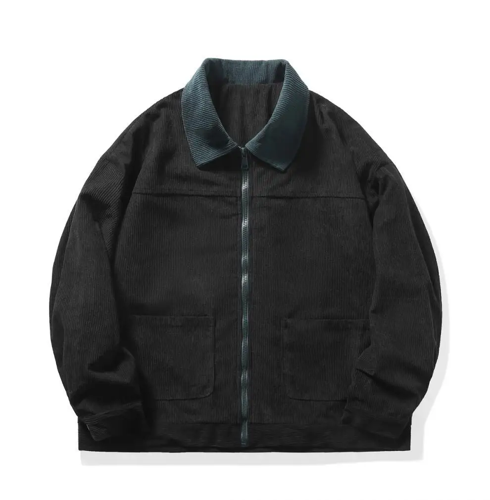 Liu Ming Trending 2025 Products Autumn Winter Men s Casual Oversized Loose Corduroy Zipper Jacket Coats