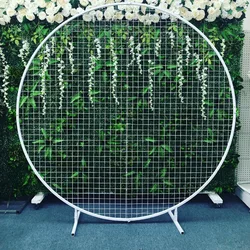 Металлическая круглая подставка Арка Свадьба День рождения воздушный шар цветок декорация для сцены фон