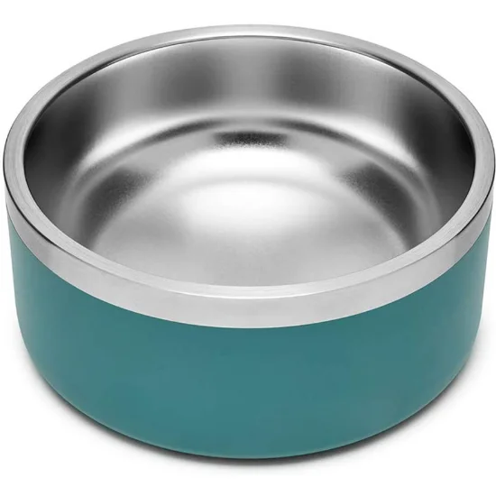 Food-Grade 64oz stainless steel dog pet feeding bowl metal dog feeding bowl