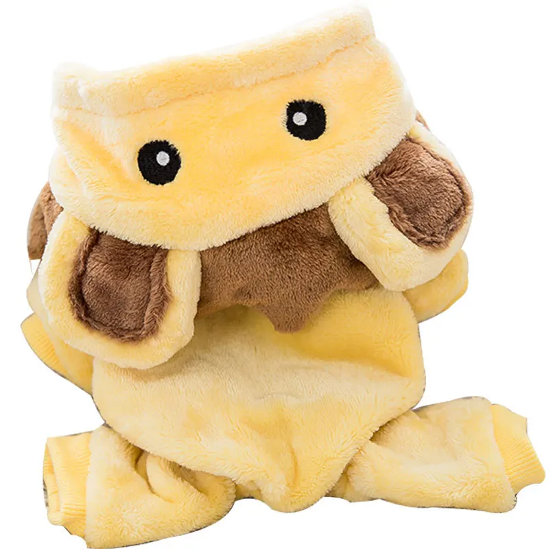 Hot New Style Cat Halloween Clothes Cute Flannel Cartoon Dog Four-legged Pet Clothes