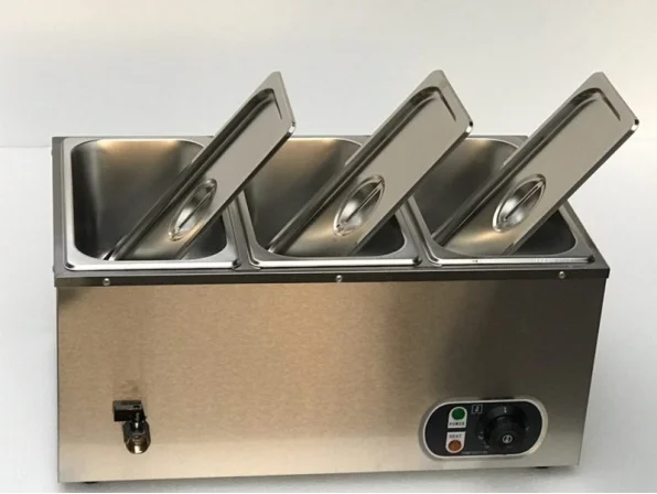 electric two pots bain marie stainless steel Catering Equipment Commercial Stainless Steel Electric Food Warmer