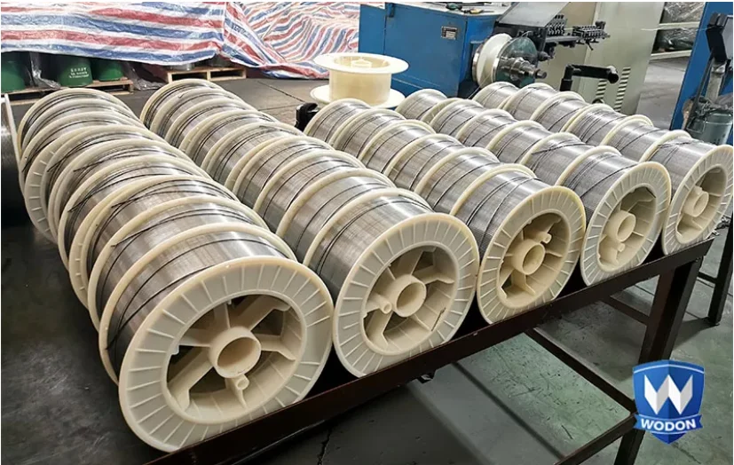 squeeze roller hardfacing welding wire for sale flux cored mig wire