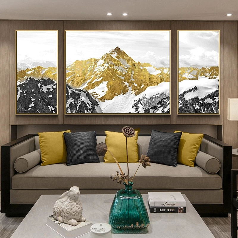 3d Настенный декор, пейзаж, искусство, гостиная, диван, холст, искусство, УФ печать, картина маслом, оптом