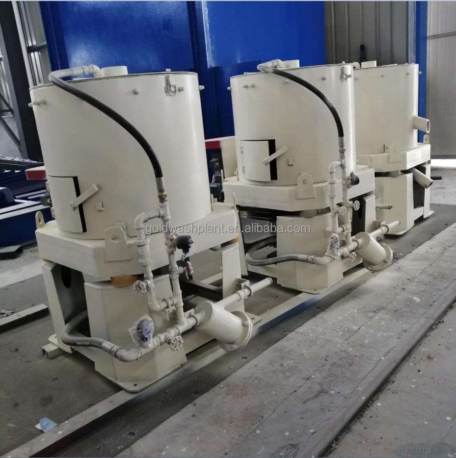 
China Gold Concentration Processing Blue Bowl Centrifugal Knelson Gold Washing extraction Mining equipment small scale gold 