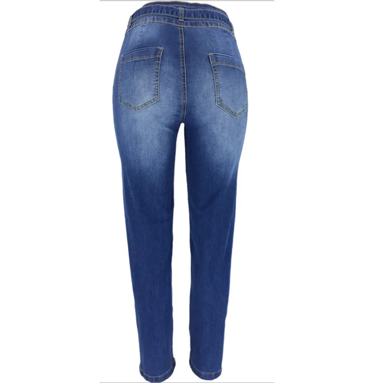 2022 new fashion lady Hot sale Hips up Slim Wide Leg pants High waist Wide leg Denim belt Leisure Sexy girl jeans