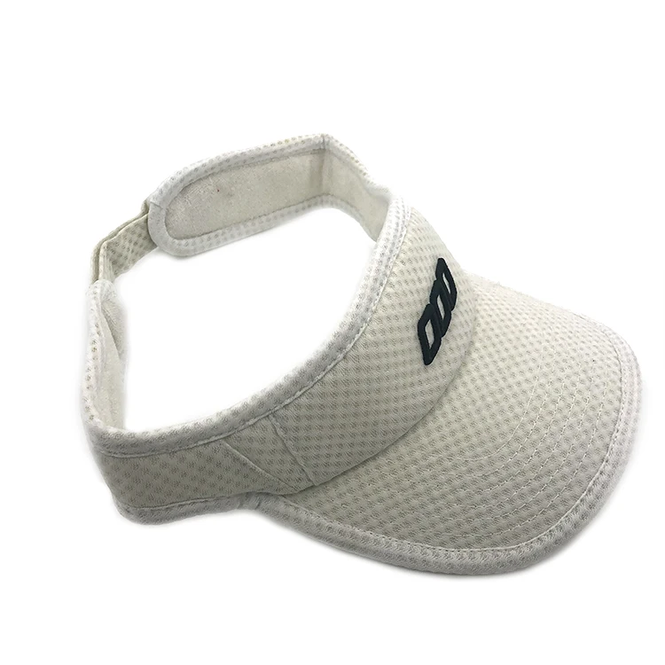 printing uv protection cheap sport golf topless plain white black designer sunvisor hats women sun visor hat