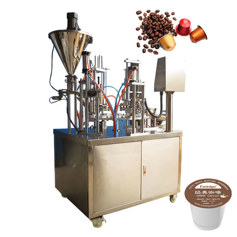 automatic instant vacuum capsule coffee powder packing machine