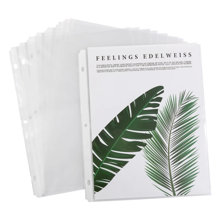 PP Plastic Matt Texture Transparent Clear3 Ring Binder System Factory SALE  Binder Pockets