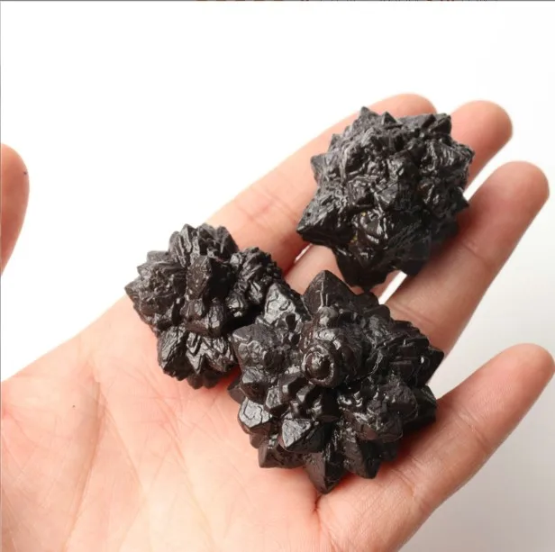 Wholesale Natural Crystals Healing Stones Rough Black Meteorite Iron Ore Rough Mineral Carbonado