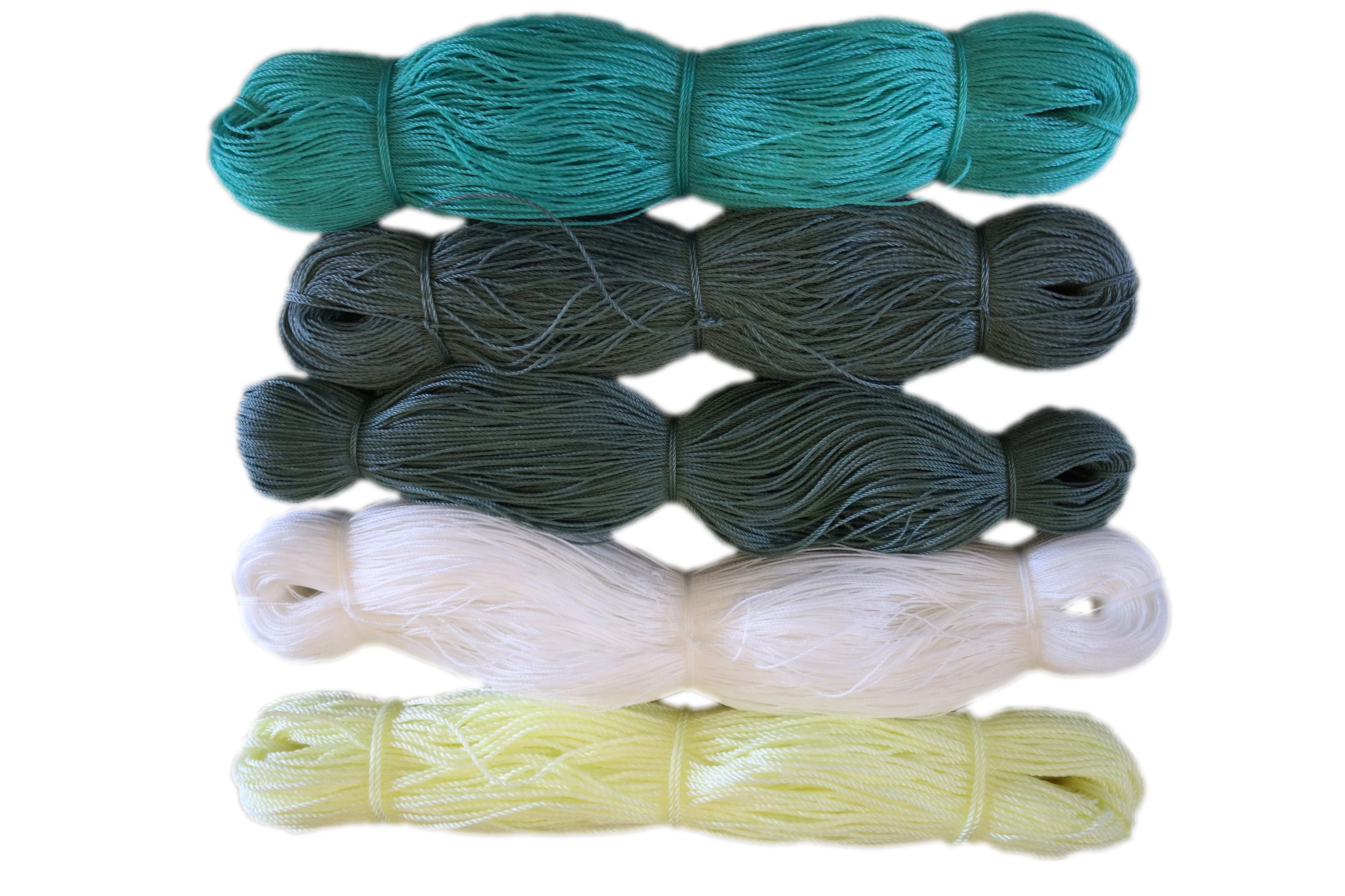 High quality 100% nylon fishing net rope twine 210D fishing ropes