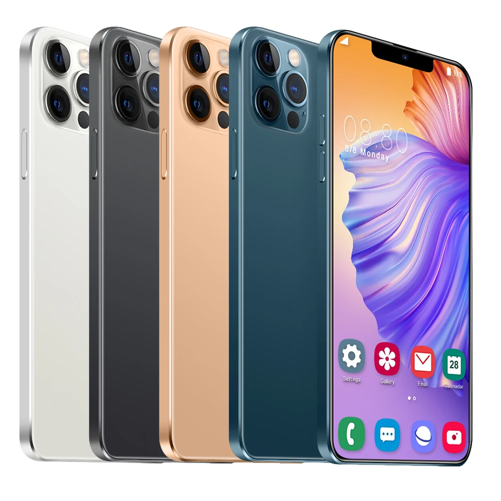 I12 Pro max 8 ГБ + 256 ГБ 13 МП + 24 МП 6,5 дюйма 2021 разблокированный китайский дешевый 4g Смартфон Android мобильные смартфоны