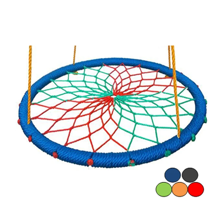 Outdoor UV Playhouse Kindergarten Room Net Swings Web Round Birds Nest Hammock Swing