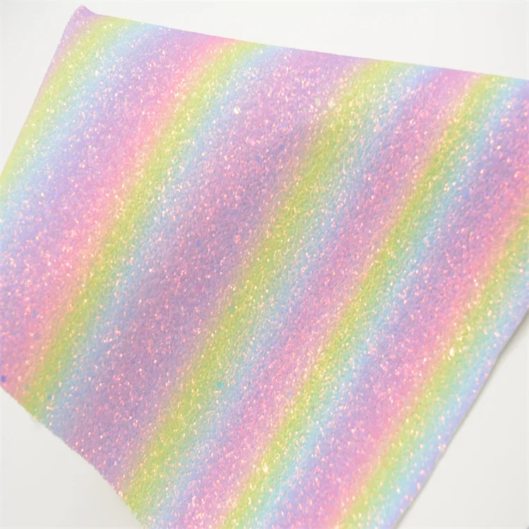 Top Fashion Shoe Material Synthetic Leather Hair Bow Vinyl Fabric Glitter Sheet