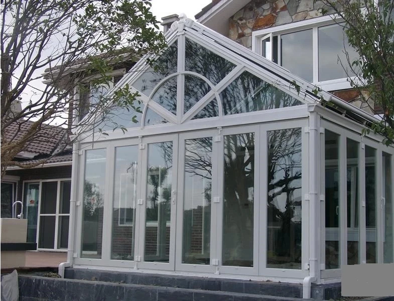 
Customized Glass House Aluminum Profile Sound Proof Heat Insulated Tempered Window Door Sunroom 