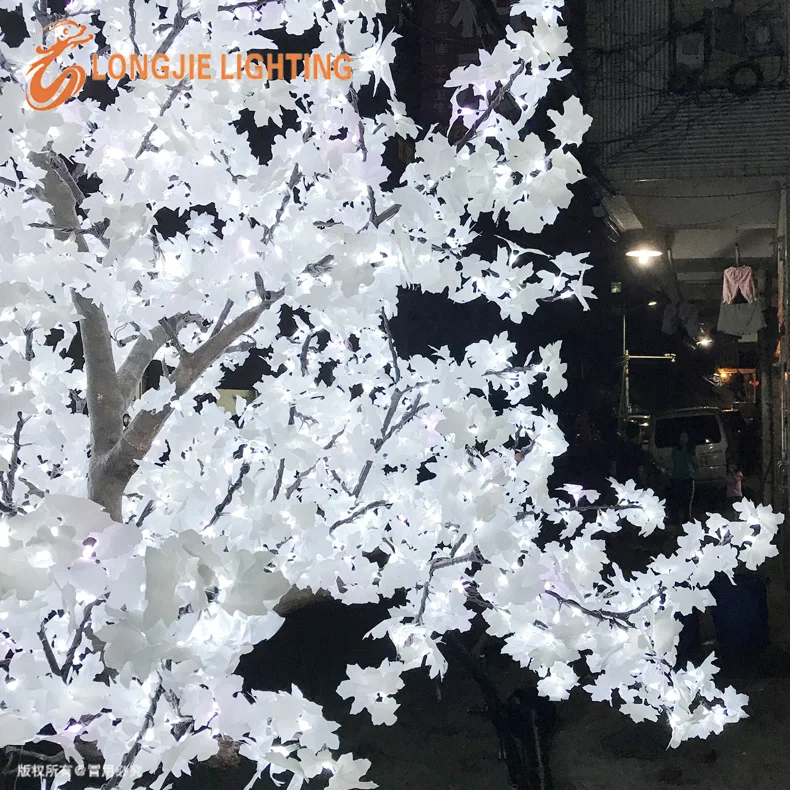 H:300CM 2544 Leds Outdoor led garden lights luminous holiday decorative maple tree LED light peach tree cherry tree