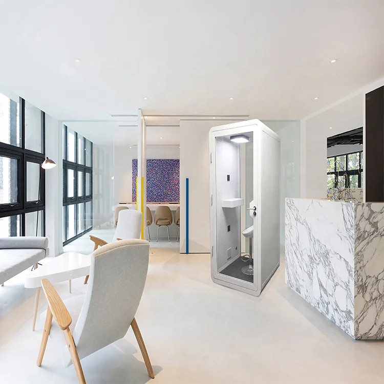 Интерьерная акустическая Звукоизолирующая Одиночная Жилая Разобранная телефонная будка офисная стойка для приема