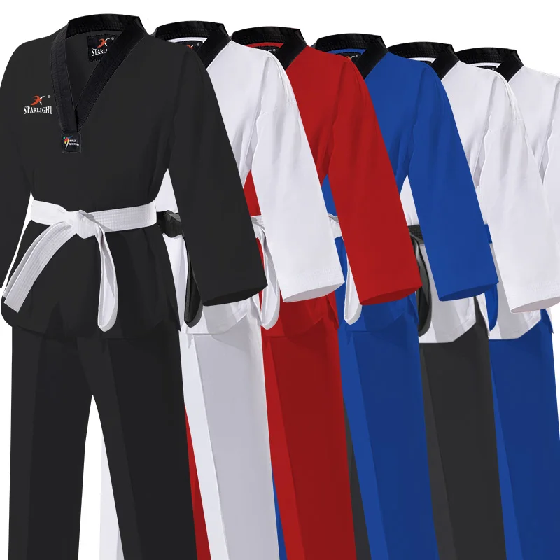 Adult children Breathable WTF dobok taekwondo uniforms