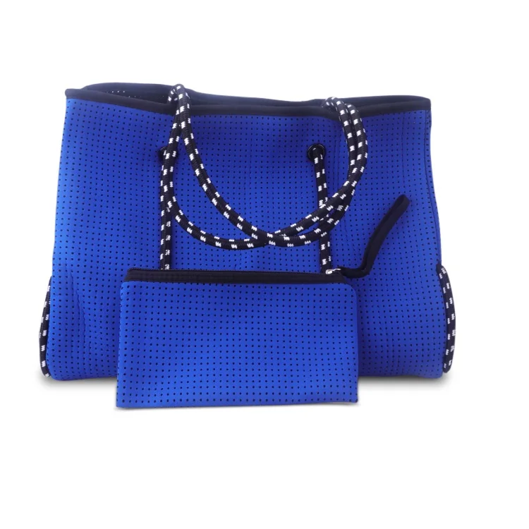 fashion australia custom wholesale stock adjustable large pink color neoprene beach tote bag