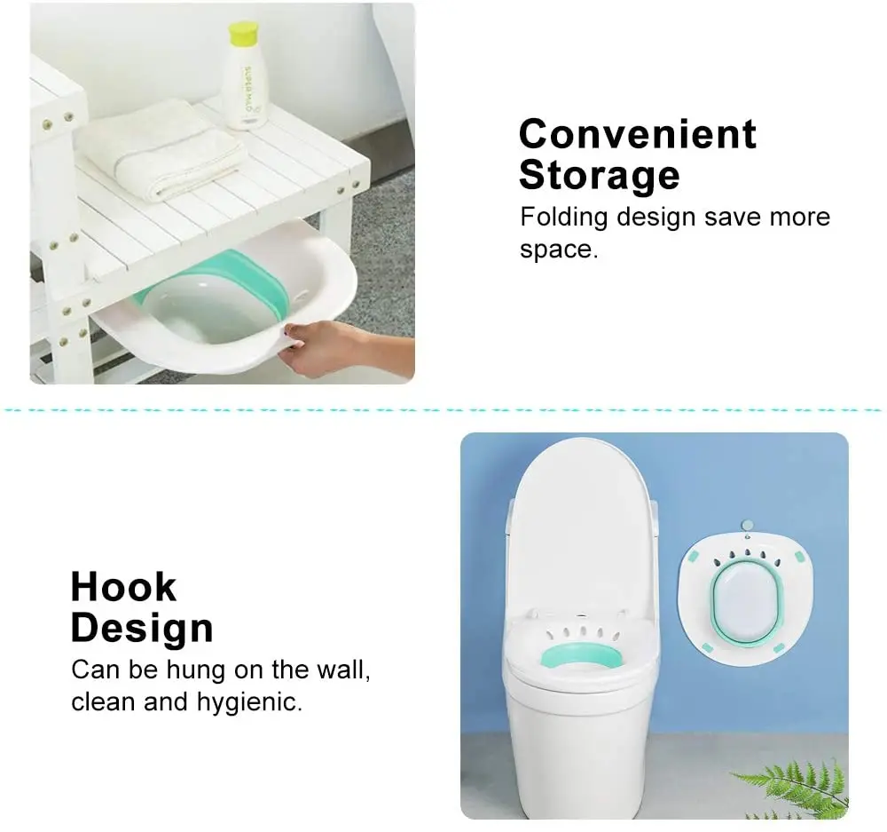 Best Product USA Retractable Foldable Adult Bath Seat Seating Vaginal Steaming Tool Sitz Bath